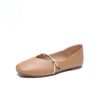 Pantofi casual de dama din piele cu talpa plate