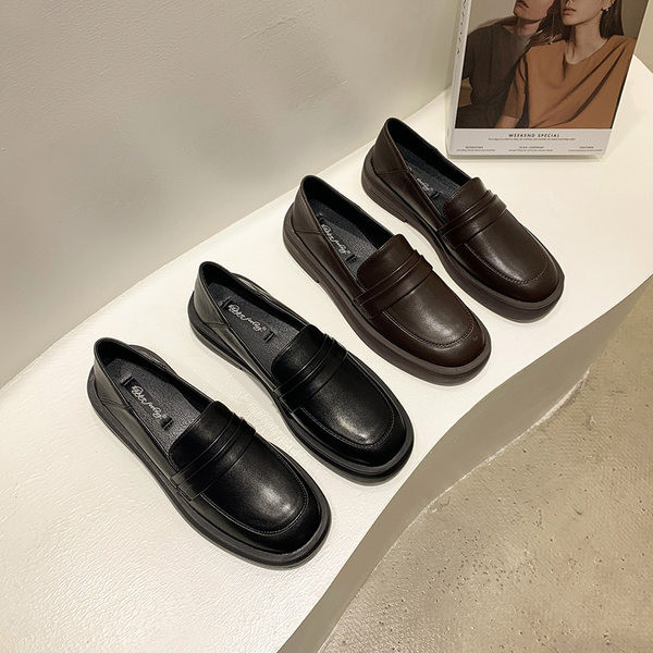 Sieviešu apavi no mākslīgās ādas - melni un brūni