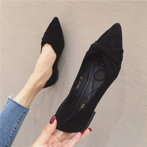 Sieviešu pavasara apavu smails modelis divās krāsās