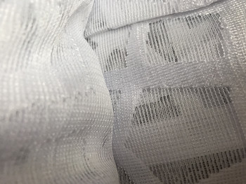Перде дантела с ширит лента 160x300 cm, 100% Полиестер, Бял цвят