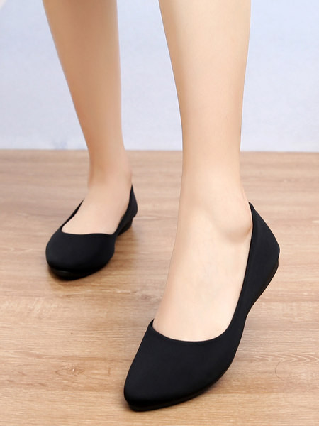 Sieviešu auduma noapaļotas kurpes