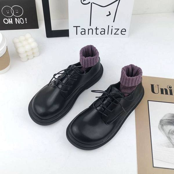 Pantofi casual dama cu sireturi - stil retro
