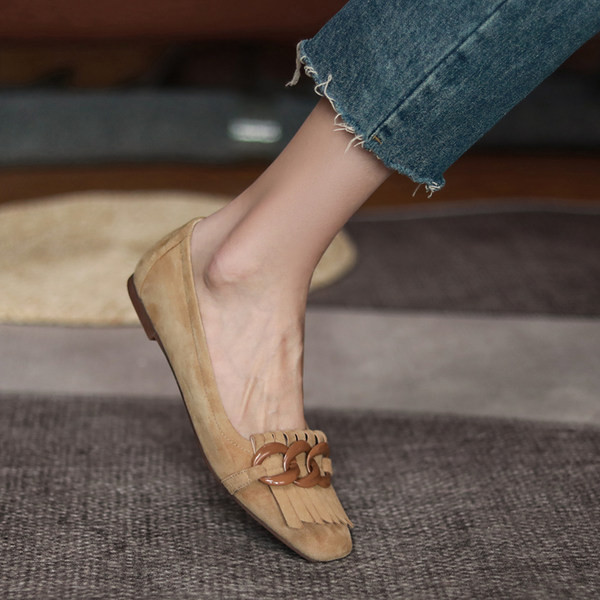 Sieviešu zamšādas apavi retro stilā