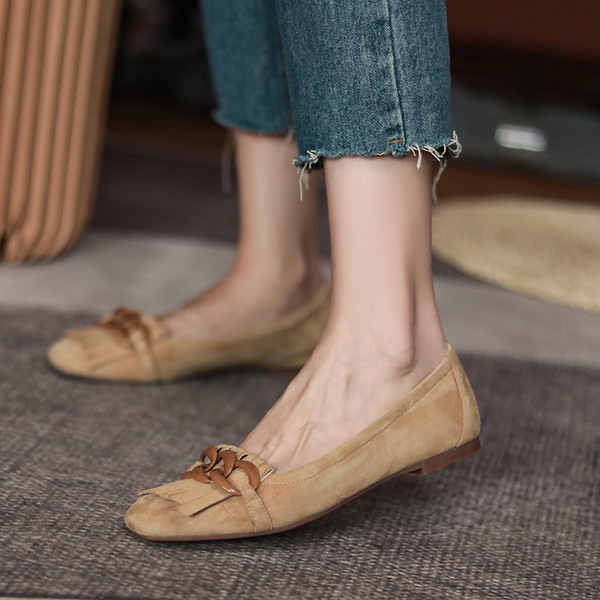 Sieviešu zamšādas apavi retro stilā