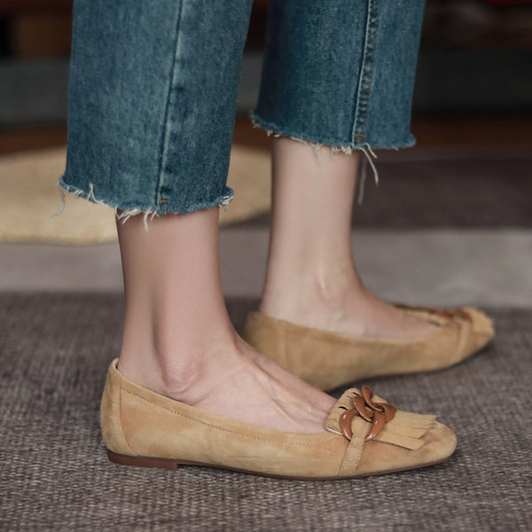 Sieviešu zamšādas apavi retro stilā