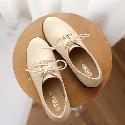 Pantofi de dama de primavara din imitatie de piele cu sireturi - trei culori