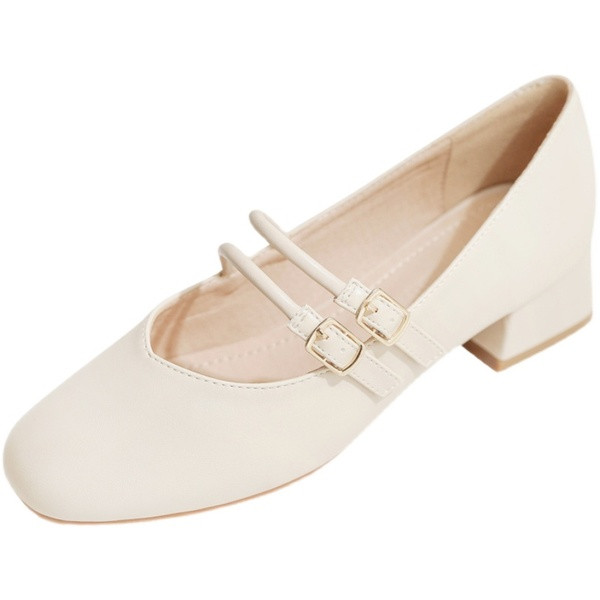 Moderni sieviešu apavi no eko ādas ar 3,5 cm papēdi