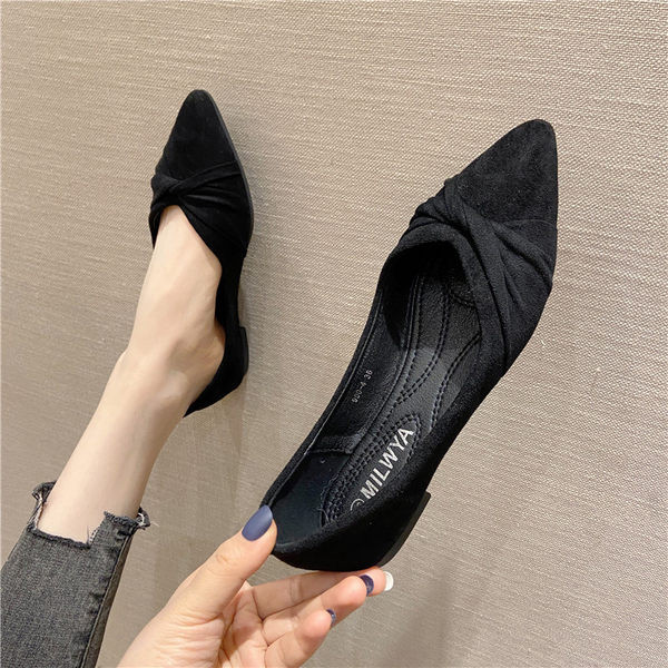 Ikdienas sieviešu apavi no eko zamšādas smaila modeļa