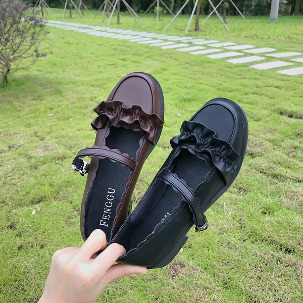 Pantofi casual dama din piele cu catarama