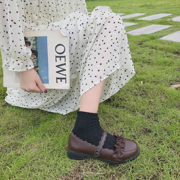 Pantofi casual dama din piele cu catarama