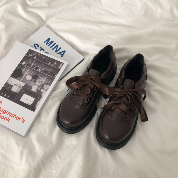 Pantofi casual dama din piele cu sireturi in doua culori