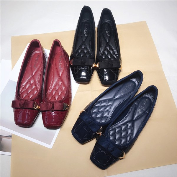 Pantofi casual dama din piele ecologica in trei culori cu panglica