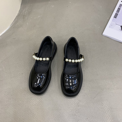 Model nou de pantofi casual dama cu talpa plata si perle