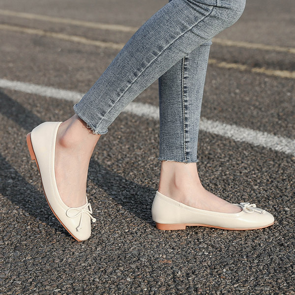 Pantofi casual dama cu panglica si talpa plata