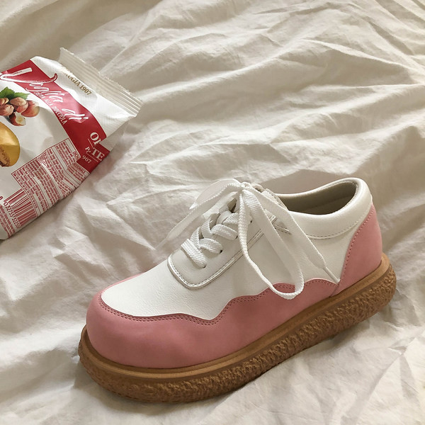 Pantofi casual din piele ecologica cu sireturi si talpa plata