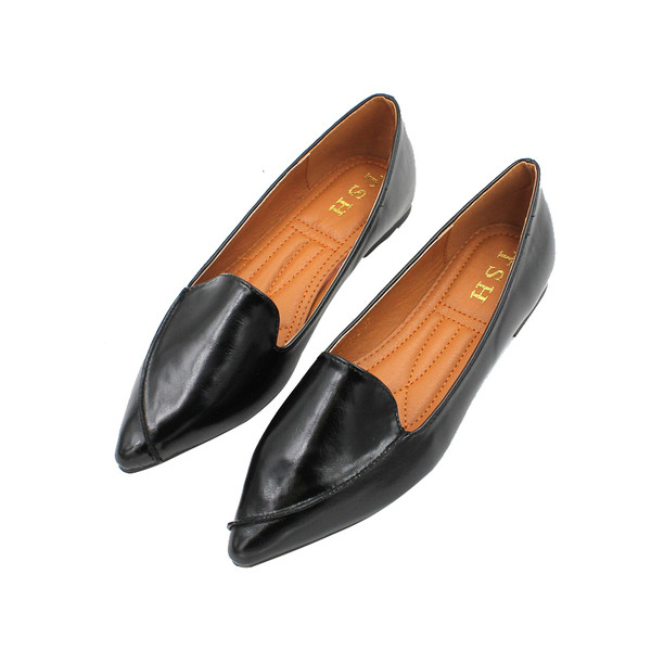 Sieviešu ikdienas ādas apavi - smails modelis