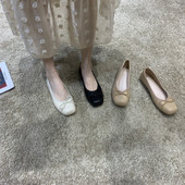 Jauns sieviešu apavu modelis ar lentīti - mākslīgā āda vairākās krāsās