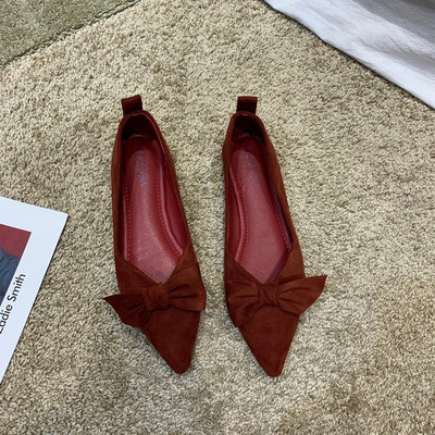 Jauns sieviešu smailo apavu modelis ar lentīti vairākās krāsās