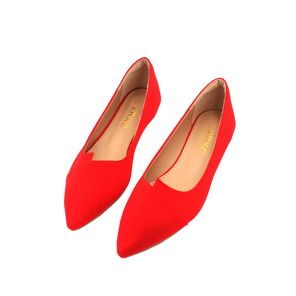 Női modern cipő hegyes modell három színben