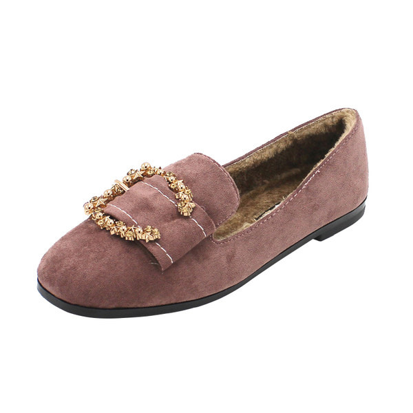 Sieviešu ikdienas apavi ar metāla apdari - rozā un brūnā krāsā