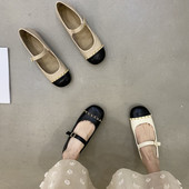 Jauns sieviešu mākslīgās ādas apavu modelis ar sprādzi