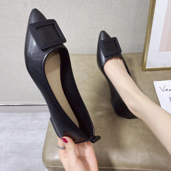 Sieviešu smailie apavi no eko ādas