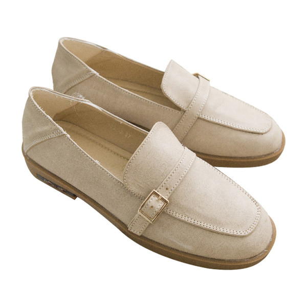 Ikdienas mokasīni no eko ādas ar metāla sprādzi