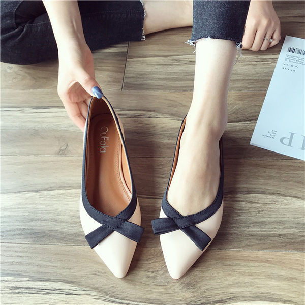 Pantofi casual dama din piele model ascutit