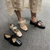 Pantofi casual dama cu talpa plate si panglica din tul