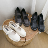 Vienkārša modeļa pavasara kurpes ar siksnu un sprādzi