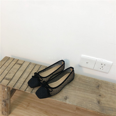 Fekete női cipők hálóval - két modell