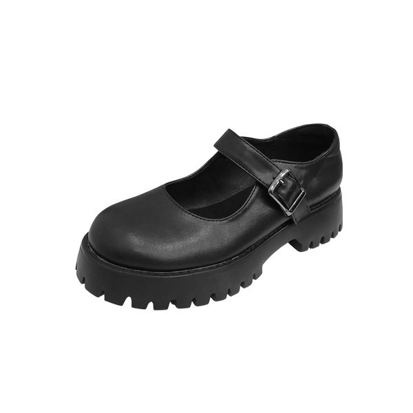 Ikdienas apavi ar raupju zoli un sprādzi ar sprādzi