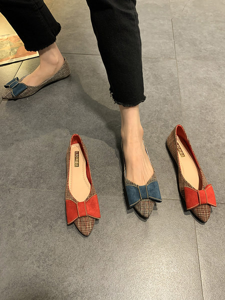 Pantofi casual dama cu model cu panglica