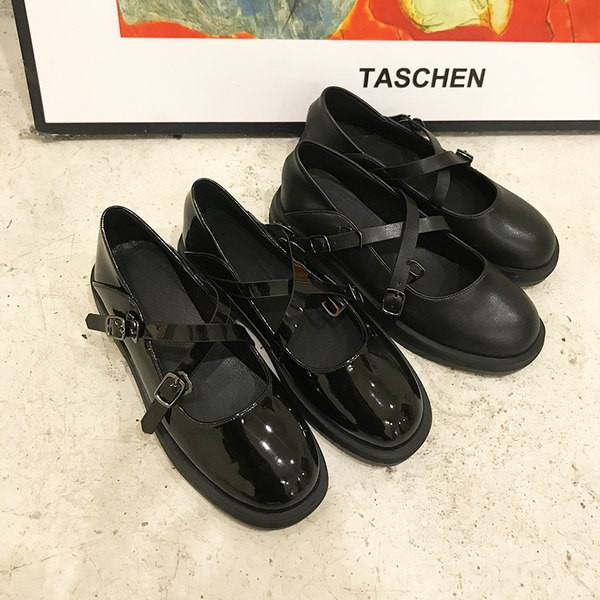 Ikdienas eko ādas apavi ar plānām lencēm un sprādzēm