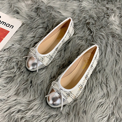 Sieviešu ikdienas apaļas kurpes ar lenti