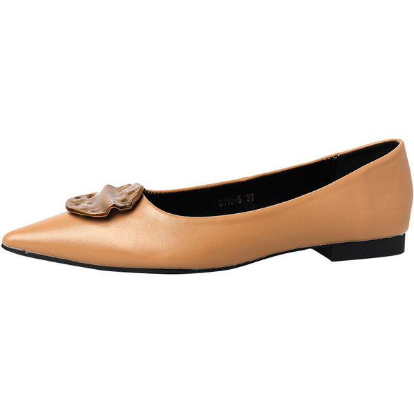 Jauns sieviešu smailo apavu modelis no eko ādas trīs krāsās