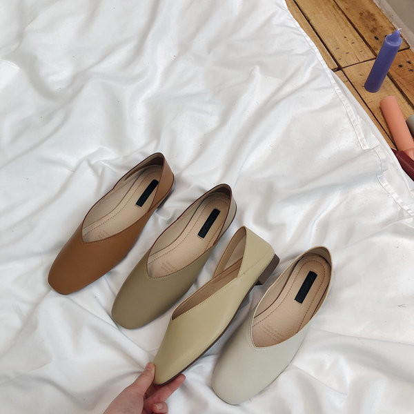 Ikdienas sieviešu kvadrātveida kurpes ar plakanu zoli