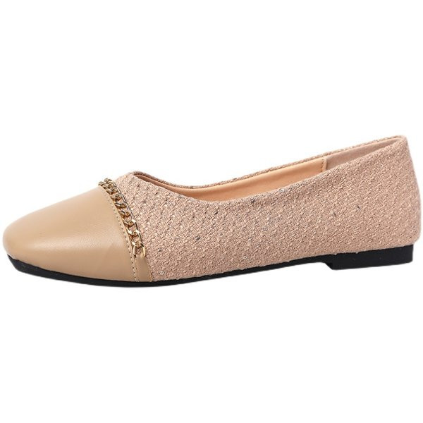 Pantofi casual dama cu lant metalic in doua culori