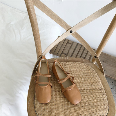 Ikdienas sieviešu kvadrātveida kurpes no eko ādas