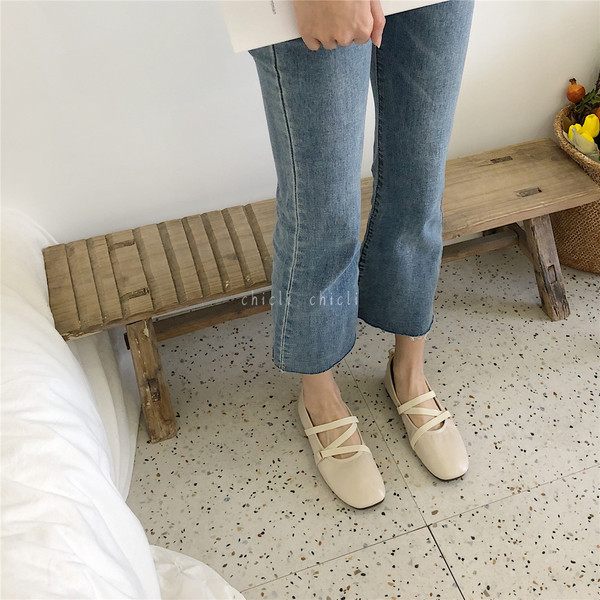 Ikdienas sieviešu kvadrātveida kurpes no eko ādas