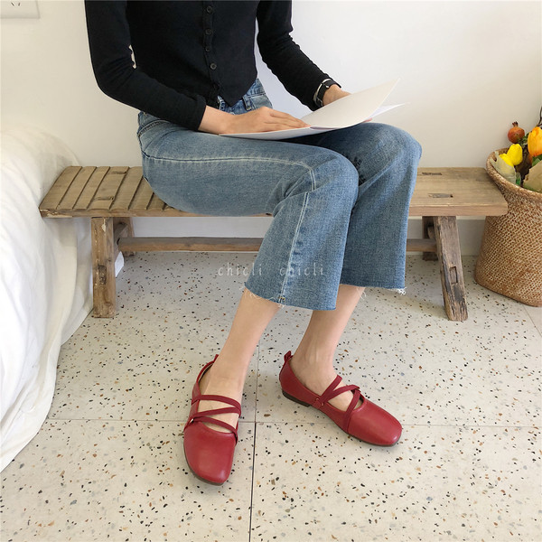 Ikdienas sieviešu kvadrātveida kurpes no eko ādas