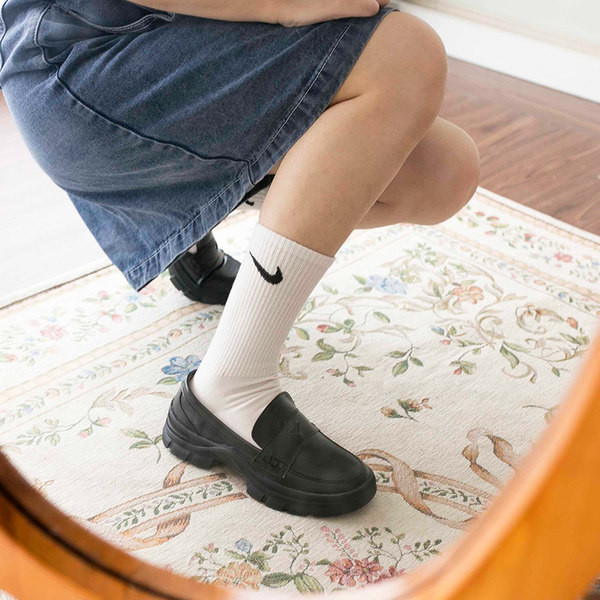 Ležérne kožené topánky s hrubou podrážkou