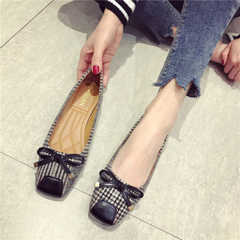 Ежедневни дамски ретро обувки с квадратна форма
