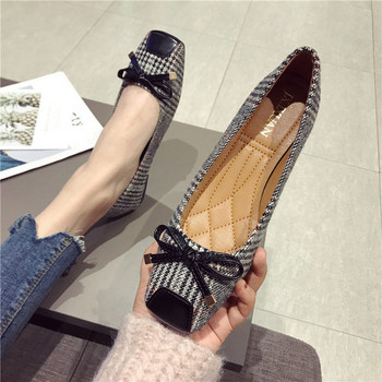Ежедневни дамски ретро обувки с квадратна форма