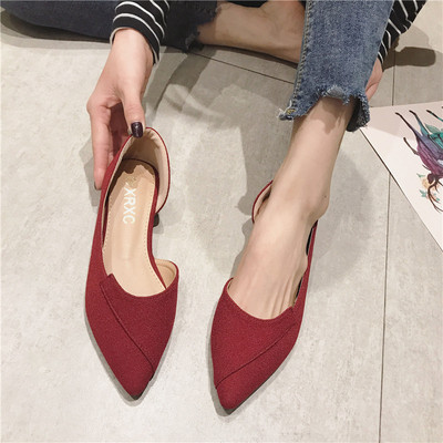 Sieviešu smailu apavu vienkāršs modelis