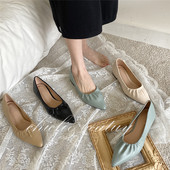 Sieviešu ikdienas smailie apavi - eko āda