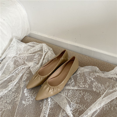 Sieviešu ikdienas smailie apavi - eko āda