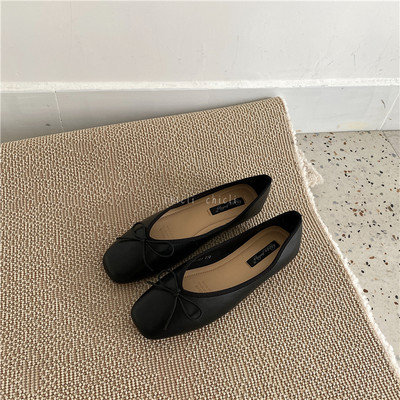 Pantofi patrati dama cu panglica de mai multe culori