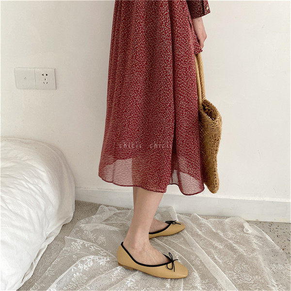 Pantofi patrati dama cu panglica de mai multe culori