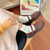 Pantofi casual de primavara confectionati din piele ecologica cu curea si catarama